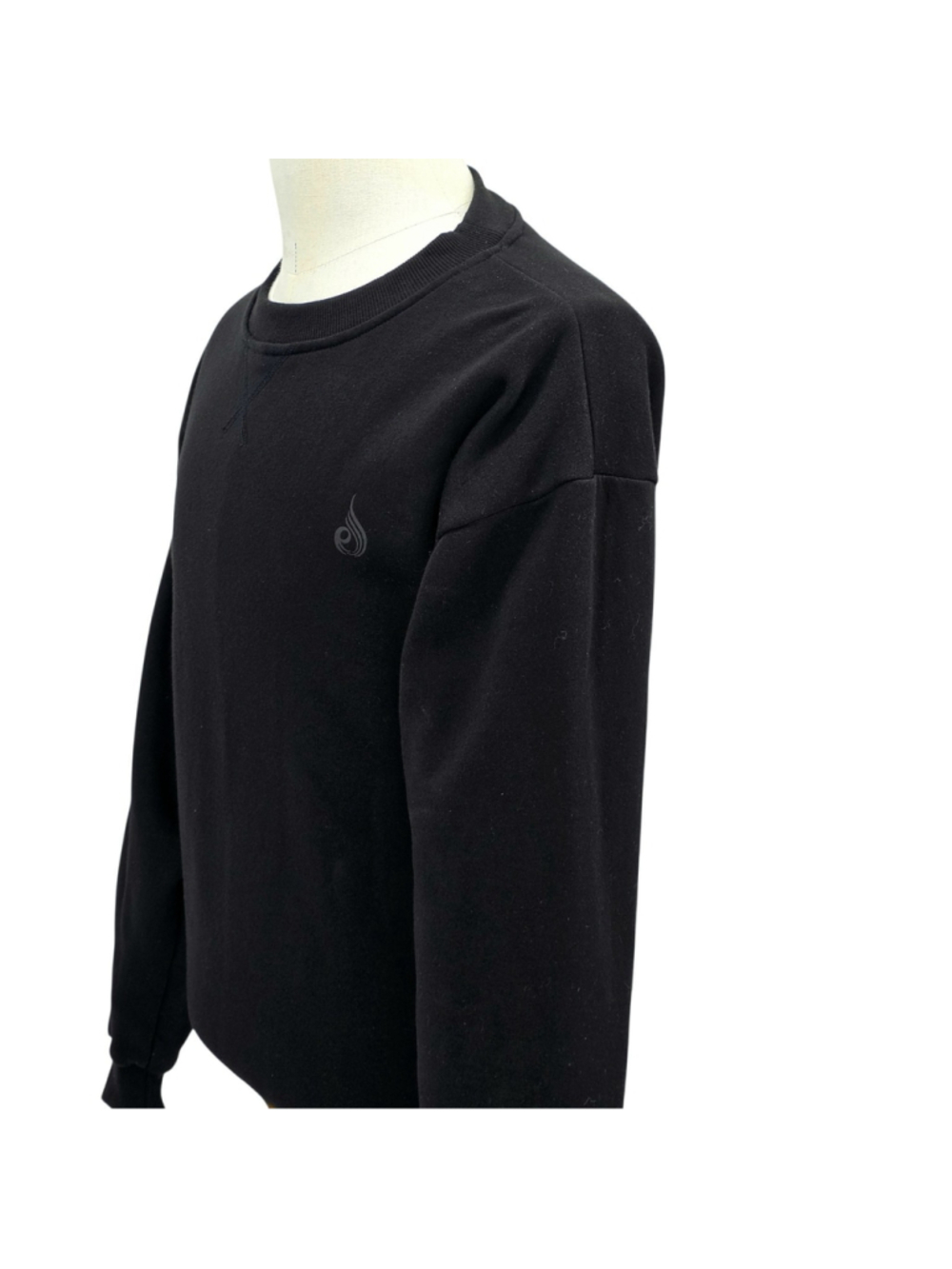 Ryderwear XL Black Crewneck Sweatshirt Fleece Gym Athletic Pullover Logo... - Picture 2 of 11